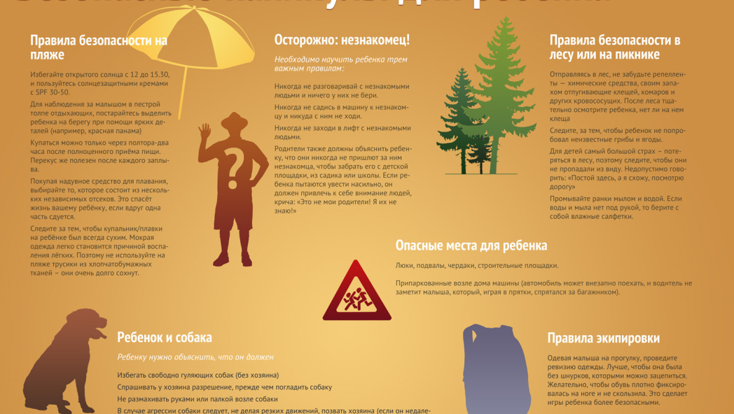 Безопасные каникулы для ребенка
